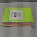 Paper Junkie Lined Sticky Notes in Bright Neon Colors, Self-Stick Memo Notepad 4 inch x 6 inch for Office & School - Pack of 8 Post Notes - Office Supplies