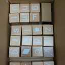 AXEARTE Alphabet Letters Stacking Blocks, 26 Wooden ABC Building Blocks for Toddlers, Number, Animals Icons on Every Side, Preschool Learning Educational Toys Montessori Sensory Toys for Kids