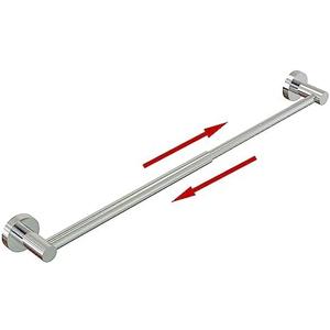 Honmein Towel Bar - Adjustable 304 Stainless Steel Towel Holder for Bathroom (11.8inch-22.6inch) Sturdy and Rustproof Wall Mounted Towel Rack for Bathroom Accessories, Silver