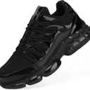 Steel Toe Shoes for Men Women Composite Toe Shoes Indestructible Safety Shoes Lightweight Steel Toe Sneakers Slip Resistant Puncture Proof Air Cushion Breathable Industry Construction Work Shoes, 9.5 Women/8 Men, Black06