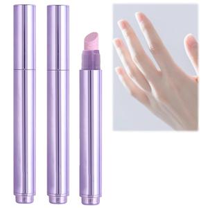 Upgrade 3-in-1 Nail Care Pen, Cuticle Pusher Pen Cuticle Oil Pen for Nails, Cuticle Pusher Nail Oil Pen with Ceramic Tip for Hangnails, Moisturize Strengthen Nails Care (2 Pcs)