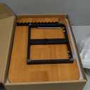 NAMON 2 in 1 Dual-use Music Stand & Desktop Book Stand, 100% Solid Wood, Height Adjustable from 16.5" to 51", Big Panel 16.5" * 11.8" with Page Paper Clip for Sheet Music (Large - No Wheel - 2 in 1)