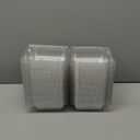 100 Pack Clear Clamshell Food Containers, Disposable Plastic Hinged Clamshell Take Out Container with Lids, To Go Food Containers for Dessert, Hamburger, Cakes Slice, Cookies, Salads, Snacksetc