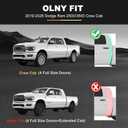 Floor Mats Fit for 2019-2025 2026 Ram 2500/3500 Crew Cab (Only 1st Row Bucket or Bench Seats): AOMSAZTO All Weather TPE Waterproof Floor Liners Front & 2nd Row