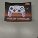 MYSTILUCK Wireless Pro Controller for Switch/Switch 2/Lite/OLED/PC, Gamepad with 7 Color-Changing RGB Lighting/Dual Vibration/6-Axis Gyroscope/Turbo, Ergonomically Designed Precise Joystick