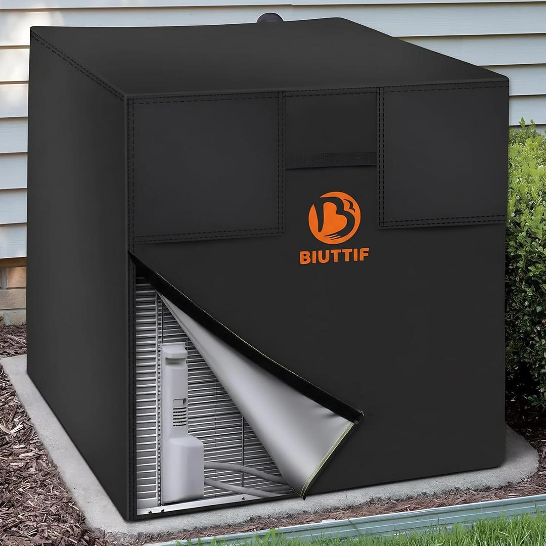 Air Conditioner Cover for Outside Units - 36x36x39 inches, Central AC Winter Covers for Outside, Waterproof Anti-Hail Windproof Design