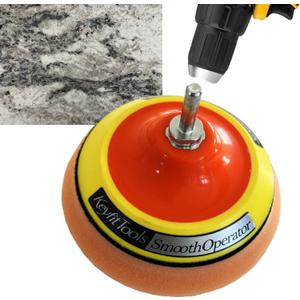 Keyfit Tools SmoothOperator PROFESSIONAL Drill Powered Granite Stone Quartz Marble Countertop Cleaner Polisher Sealer ~HexaMax M780 Proprietary Non Abrasive Cleaning/Polishing/Sealing Compound