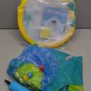 Free Swimming Baby Inflatable Baby Swim Float with Sun Canopy Size Improved Infant Pool Floaties Swimming Pool Toys for The Age of 3-36 Months(Blue, Small)