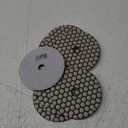 SHDIATOOL 7Pcs 4 Inch Dry Diamond Polishing Pads White Buff for Granite Marble Stone Countertops Grinding Disc Pads