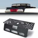 Metal Drill-Free Light Bar Cab Mount Compatible with 2015-2026 Ford F-150 / 2017-2026 Ford F-250 F-350 F-450 F-550, Fit for Magnetic Strobe Light Bar and Magnetic Antenna, Support Bolt-on Mounting