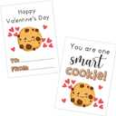 30 Pack Cookie Dessert Funny Valentines Cards for Classroom, Assorted Valentine's Day Cards for Cookies Lover, Valentines Day Gifts for School, Valentines Exchange Cards Party Favors Exchange Gift