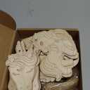 Fullhawl 36 Pack Wooden Unicorn Cutouts Crafts Unfinished Wood Unicorn Head Cutouts to Paint DIY Crafts for Hanging Ornaments Rainbow Party Decorations Gift Tags Home Craft