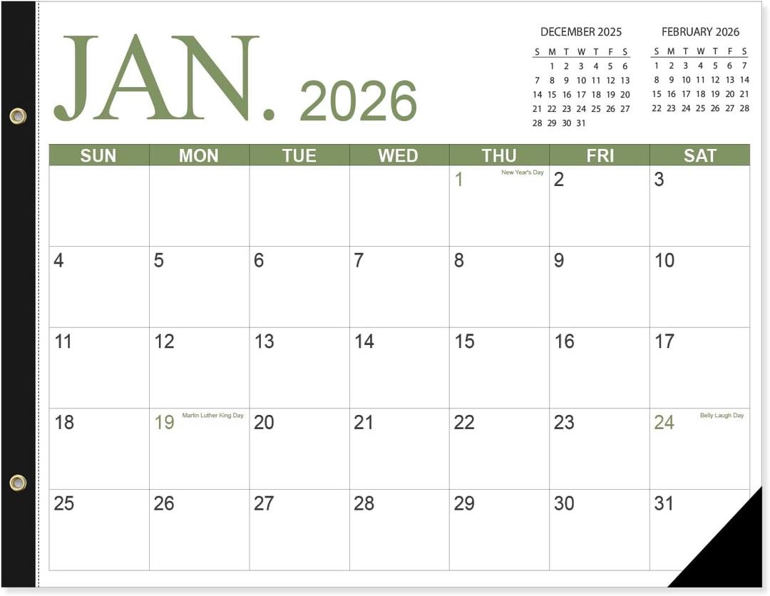 Desk Calendar 2026-2027 - 22'' x 15'' Extra Large Desktop Calendar from April 2026 to June 2027, 2026-2027 Large Desk Calendar with Holiday Marked, Premium Paper for Organizing, Four Color