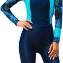 Full Body Scuba Rash Guard Dive Skin UV Swimwear Sport Skins for Men Women, Long Sleeve One Piece Front Zipper Diving Wetsuit for Surfing Swimming Snorkeling Canoeing. XL Size