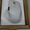 Logitech MX Master 4 for Mac, Ergonomic Bluetooth Mouse with Advanced Performance Haptic Feedback, Ultra-Fast Scrolling, USB-C Charging, MacOS, iPadOS, Windows - White Silver