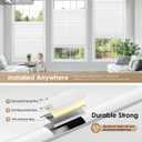 LazBlinds No Tools No Drill Cordless Cellular Shades, Light Filtering Honeycomb Shades for Home, Thermal Insulation Blinds for Windows, 32" W x 48" H, White