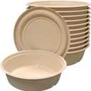 100 Pack 34 oz Disposable Soup Bowls with Lids for Soup Salad Meal Prep, 100 pc