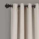 Lush Decor Insulated Grommet Blackout Window Curtain Panels, Pair, 52" W x 120" L, Wheat - Classic Modern Design - 120 Inch Curtains - Extra Long Curtains For Living Room, Bedroom, Or Dining Room
