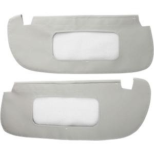 Sun Visor Cover for Dodge for Ram 1500 2500 1994-2001, Vinyl Leather Trim, Car Sunvisor Protector Covering, Left Right Side, Anti-Scratch, Gray, 2 Pcs