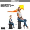 2026 Portable Folding Stool, 440lbs Capacity Telescopic Stool with Storage Bag - Lightweight & Sturdy Camping Chair for Hiking, Fishing, Garden, BBQ