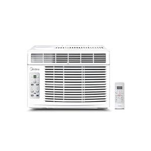 Midea 6,000 BTU Window Air Conditioner, 3-in-1 Cool/Fan/Dehumidifier Window AC Unit, Easycool Air Conditioner with Remote Control, Cools up to 250 Sq. Ft., Fits bedroom, study, office (2024 Upgrade)