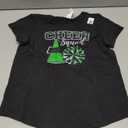 Cheer Squad Funny Cheerleader Cheerleading Green Women Girl T-Shirt, Medium