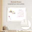 DOLLAR BOSS Magnetic Whiteboard, 36" x 24" Vintage White