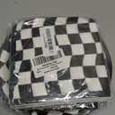 96PCS Race Car Birthday Party Decorations Black and White Checkered Plates Sports Themed Table Supplies Decorations Racing Dessert Plates Napkins Forks for 24 Guests Racing Car Birthday Party Favors