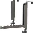 Majewel Over The Door Hooks Hanger 2 Pack, Adjustable Foldable Drying Rack for Laundry, Towels, Bags, Bathroom, Black