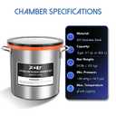 PB Motor Tech 5 Gallon Vacuum Chamber Kit with 4.5 CFM Vacuum Pump, Tempered Glass Lid Vacuum Chamber and 38 Micron Chamber Set, No Oil Included, Perfect for Wood Stabilization