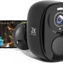 Rraycom 5G/2.4G WiFi Security Cameras Wireless Outdoor, 2K Battery Powered AI Motion Detection Siren Alarm Home Indoor Camera,Color Night Vision, 2-Way Talk, IP65 Waterproof, Works/Alexa, Cloud/SD (Black)