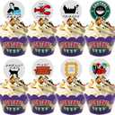 64 PCS Cupcake Toppers and Wrappers for Friends TV Show Themed Set (32 of each), Cute Party Supplies for Friends Themed Birthday Party or Bridal Shower Decoration