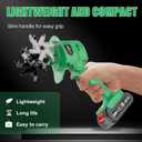 20V Cordless Tiller Cultivator for Gardening, Electric Garden Tiller with Only 1 x 2.0Ah Battery & Charger, Garden Rototiller for Lawn Gardening Soil Cultivation