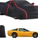 Waterproof Outdoor Car Cover Compatible with Corvette C5 19972004 All Weather 210T Polyester with Zipper and Storage Bag Snow Rain Dustproof Sun UV Protection (Fit for Corvette C5)