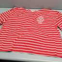 Lucky Brand Women's Breton Long Sleeve TEE Navy Stripe XL