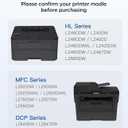 TN830XL Toner Cartridges Replacement for Brother TN830XL TN830 TN830 XL Toner Work for Brother HL-L2460DW DCP-L2640DW HL-L2480DW HL-L2400D HL-L2405W MFC-L2820DW Printer 2PK (High Yield)