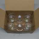 E26 LED Light Bulbs,40 Watt Equivalent,4000K Daylight Classic Clear Glass A19 LED Filament Bulb Non-Dimmable,Pack of 6