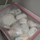 Wooden Tea Party Set for Little Girls, Toddler Girl Gifts Princess Tea Time Toys, Wooden Tea Set Food Dessert, Kids Kitchen Pretend Play, Birthday Valentines Day Gifts for Girls Age 2-5 Years Old