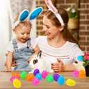 Abakuku 1000 Pcs Plastic Easter Eggs,2.35" Assorted Bright Colors Fillable Easter Eggs or Easter Hunt Party Favor Basket Stuffers Filler Classroom Prize Supplies Decor