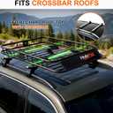 Roof Mount Cargo Carrier Basket & 15 Cu Ft. Waterproof Cargo Bag