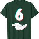 Funny 67 Six Seven Meme Couple Matching Halloween Costume T-Shirt