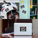 2 x I Love My Tesla, Not The CEO Magnet Decal (Large 5x3.7in), Funny Anti-Elon Musk Decal for Cars - Durable, Waterproof and Reusable, Anti Elon Tesla Club Car Magnet.