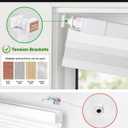 LazBlinds No Drill Cordless Day Night Cellular Shades, 32" W x 64" H, White