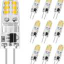 G4 LED Bulb, AC120V G4 Bi-Pin Base Light Bulbs, 130LM Natural White 4000K, 1.4W Equivalent to 14W Halogen, Flicker Free, Non-Dimmable, for Home Lighting, Under Cabinet, Kitchen Hood, 10 Pack