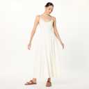 The Drop Women's Avona Two Strap Slide Sandals (6.5, Cognac)