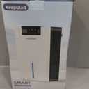 Dehumidifier, 98OZ Dehumidifiers for Home(1000sq.ft), Humidity Display Dehumidifier for Basement Bathroom Bedroom, Auto Shut Off, Washable Filter, Drain Hose, Timer, 7 Ambient Lights, Gray