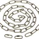 PATIKIL 6ft Lighting Hanging Chain, Metal Looping Chain with Quick Link Screw Lock Connectors for Hanging Plant Pendant Chandelier Light Fixture, Bronze