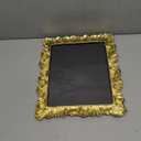 Cuspin 8x10 Picture Frame Vintage Gold Frames, Elegant Photo Frame with Glass Front, Palm Leaves Textured Hand-Crafted Resin Frame for Wall and Tabletop Display Home Decor (Feather Petal Gold)