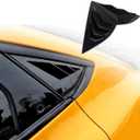 BestEvMod Compatible with 2026 2025 2024 2023 2022 2021 Mustang Mach E Quarter Side Window Scoop Louvers Cover Window Visor Cover ABS (Glossy Black)