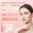 Micro Eye Patches, Serum-Infused Under Eye for Puffy Eyes and Dark Circles (6 Count (Pack of 2))
